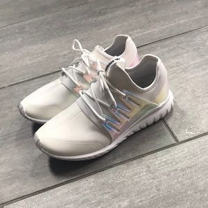 White Adidas - Tubular